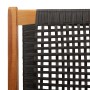 Sillas de Jardín 2 pcs Negras 76x67x73.5 cm de Madera Sólida de Acacia de , Sillas de jardín - Ref: Foro24-367827, Precio: 16...