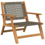 Sillas de Jardín 2 pcs Gris 76x67x73.5 cm Madera Maciza de Acacia de , Sillas de jardín - Ref: Foro24-367828, Precio: 164,51 ...