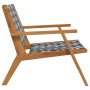 Sillas de Jardín 2 pcs Negro y Blanco 76x67x73 cm Madera Maciza de Acacia de , Sillas de jardín - Ref: Foro24-367830, Precio:...