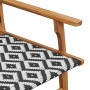 Sillas de Jardín 2 pcs Negro y Blanco 76x67x73 cm Madera Maciza de Acacia de , Sillas de jardín - Ref: Foro24-367830, Precio:...