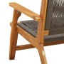 Sillas de jardín 2 pcs Grises 67x78x73 cm de madera maciza de Acacia | Foro24.es | Tu tienda online para hogar, jardín y más Foro24.es