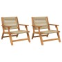 Sillas de Jardín 2 piezas Beige 67x77x73 cm Madera Sólida de Acacia | Foro24.es | Tu tienda online para hogar, jardín y más Foro24.es