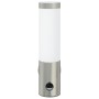Luz de pared exterior  con sensor de acero inoxidable plata IP44 | Foro24.es | Tu tienda online para hogar, jardín y más Foro24.es