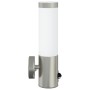 Luz de pared exterior  con sensor de acero inoxidable plata IP44 | Foro24.es | Tu tienda online para hogar, jardín y más Foro24.es
