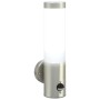 Luces de Pared para Exterior  con Sensor 2 unidades Acero Inoxidable Plata IP44 | Foro24.es | Tu tienda online para hogar, jardín y más Foro24.es
