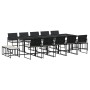 Set comedor de jardín con cojines 15 pzas ratán sintético negro en Conjuntos de jardín | Comprar online en Foru.es