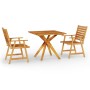 Juego de comedor de jardín 3 piezas madera maciza de acacia de vidaXL, Conjuntos de jardín - Ref: Foro24-3087135, Precio: 291...