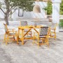 Juego de comedor de jardín 5 piezas madera maciza de acacia de vidaXL, Conjuntos de jardín - Ref: Foro24-3087124, Precio: 378...