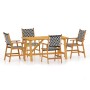 Juego de comedor de jardín 5 piezas madera maciza de acacia de vidaXL, Conjuntos de jardín - Ref: Foro24-3087124, Precio: 378...