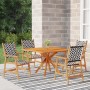 Juego de comedor de jardín 5 piezas madera maciza de acacia de vidaXL, Conjuntos de jardín - Ref: Foro24-3087140, Precio: 404...