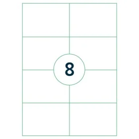 rillprint Self-adhesive labels 105x74 mm 500 sheets white by rillprint, Address labels - Ref: Foro24-441029, Price: 59,40 €, ...