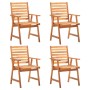 Juego de comedor de jardín 5 piezas madera maciza de acacia de vidaXL, Conjuntos de jardín - Ref: Foro24-3087129, Precio: 427...