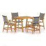 Juego de comedor de jardín 5 piezas madera maciza de acacia de vidaXL, Conjuntos de jardín - Ref: Foro24-3087123, Precio: 342...