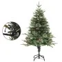 Árbol de Navidad con luces y piñas PVC PE verde 120 cm de vidaXL, Arboles de navidad - Ref: Foro24-3094555, Precio: 68,86 €, ...