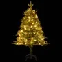 Árbol de Navidad con luces y piñas PVC PE verde 120 cm de vidaXL, Arboles de navidad - Ref: Foro24-3094555, Precio: 68,86 €, ...