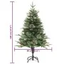 Árbol de Navidad con luces y piñas PVC PE verde 120 cm de vidaXL, Arboles de navidad - Ref: Foro24-3094555, Precio: 68,86 €, ...