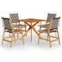 Juego de comedor de jardín 5 piezas madera maciza de acacia de vidaXL, Conjuntos de jardín - Ref: Foro24-3087138, Precio: 367...