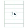 rillprint Etiquetas autoadhesivas 105x42,4 mm 500 hojas blanco de rillprint, Etiquetas de dirección - Ref: Foro24-441027, Pre...