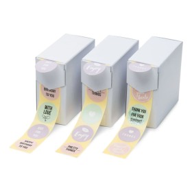 rillprint Pegatinas de regalo 250 piezas x 3 rollos pastel de rillprint, Cinta para etiquetar - Ref: Foro24-441051, Precio: 2...