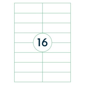 rillprint Etiquetas autoadhesivas 105x37 mm 1000 hojas blanco de rillprint, Etiquetas de dirección - Ref: Foro24-441034, Prec...