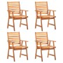 Juego de comedor de jardín 5 piezas madera maciza de acacia de vidaXL, Conjuntos de jardín - Ref: Foro24-3087136, Precio: 433...
