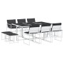Juego de comedor de jardín 11 pzas con cojines textilene blanco en Conjuntos de jardín | Comprar online en Foru.es