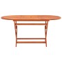 Set de comedor de jardín plegable 7 pzas madera eucalipto de vidaXL, Conjuntos de jardín - Ref: Foro24-3087155, Precio: 408,4...