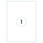 rillprint Etiquetas autoadhesivas 210x297 mm 1000 hojas blanco de rillprint, Etiquetas de dirección - Ref: Foro24-441040, Pre...