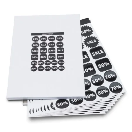 rillprint Rabatt-Aufkleber-Sortiment, 10 Blatt x 5 Boxen von rillprint, Beschriftungsband - Ref: Foro24-441044, Preis: 28,62 ...