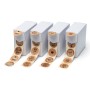 rillprint Pegatinas de regalo 250 piezas 4 rollos marrón de rillprint, Cinta para etiquetar - Ref: Foro24-441045, Precio: 26,...