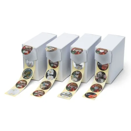rillprint Gift Stickers 250 Pieces 4 Rolls Metallic by rillprint, labeling tape - Ref: Foro24-441046, Price: 25,60 €, Discoun...