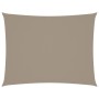 Toldo de vela rectangular tela Oxford gris taupe 6x7 m en Sombrillas | Comprar online en Foru.es