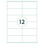 rillprint Etiquetas autoadhesivas 105x48 mm 1000 hojas blanco de rillprint, Etiquetas de dirección - Ref: Foro24-441036, Prec...