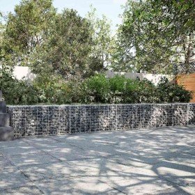 Cesta de gaviones con cubierta hierro galvanizado 700x50x50 cm en Macetas y jardineras | Comprar online en Foru.es