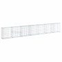 Cesta de gaviones con cubierta hierro galvanizado 700x50x100 cm en Macetas y jardineras | Comprar online en Foru.es