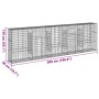 Cesta de gaviones con cubierta hierro galvanizado 500x50x150 cm en Macetas y jardineras | Comprar online en Foru.es