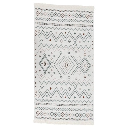 Alfombra de algodón beige y azul 120x180 cm de vidaXL, Alfombras - Ref: Foro24-340108, Precio: 37,29 €, Descuento: %