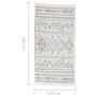 Alfombra de algodón beige y azul 120x180 cm de vidaXL, Alfombras - Ref: Foro24-340108, Precio: 37,29 €, Descuento: %