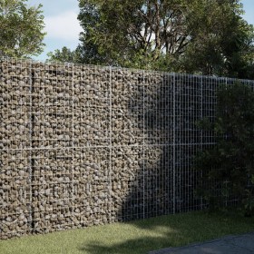 Cesta de gaviones con cubierta hierro galvanizado 200x50x200 cm en Macetas y jardineras | Comprar online en Foru.es