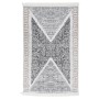 Alfombra de algodón negra y gris 160x230 cm de vidaXL, Alfombras - Ref: Foro24-340091, Precio: 54,47 €, Descuento: %