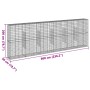 Cesta de gaviones con cubierta hierro galvanizado 600x50x200 cm en Macetas y jardineras | Comprar online en Foru.es
