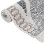 Alfombra de algodón negra y gris 160x230 cm de vidaXL, Alfombras - Ref: Foro24-340091, Precio: 54,47 €, Descuento: %