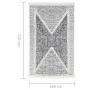Alfombra de algodón negra y gris 160x230 cm de vidaXL, Alfombras - Ref: Foro24-340091, Precio: 53,87 €, Descuento: %