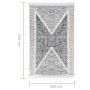 Alfombra de algodón negra y gris 160x230 cm de vidaXL, Alfombras - Ref: Foro24-340091, Precio: 54,47 €, Descuento: %
