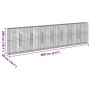 Cesta de gaviones con cubierta hierro galvanizado 800x50x200 cm en Macetas y jardineras | Comprar online en Foru.es