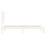 Estructura de cama con cabecero madera maciza blanco 100x200 cm de vidaXL, Camas y somieres - Ref: Foro24-3193652, Precio: 13...