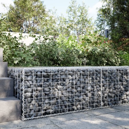 Cesta de gaviones con cubierta hierro galvanizado 100x100x50 cm en Macetas y jardineras | Comprar online en Foru.es