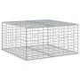 Cesta de gaviones con cubierta hierro galvanizado 100x100x50 cm en Macetas y jardineras | Comprar online en Foru.es