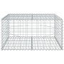 Cesta de gaviones con cubierta hierro galvanizado 100x100x50 cm en Macetas y jardineras | Comprar online en Foru.es