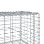 Cesta de gaviones con cubierta hierro galvanizado 100x100x50 cm en Macetas y jardineras | Comprar online en Foru.es